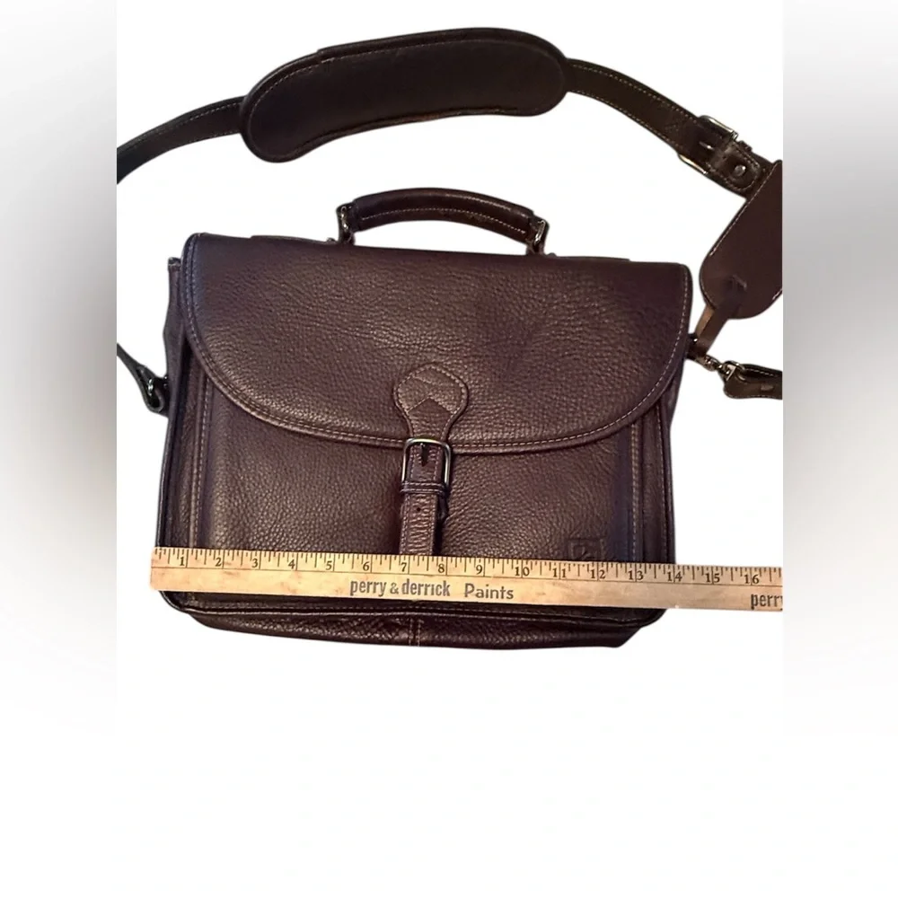 Allen Edmonds American Grain Collection Slim Briefcase in Dark Brown NWOT